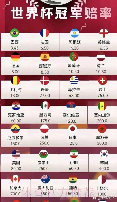 2026年世界杯赔率分析与预测